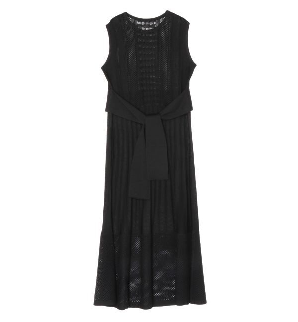 LAGUNAMOON「ストライプメッシュニットワンピース」|ワンピース|