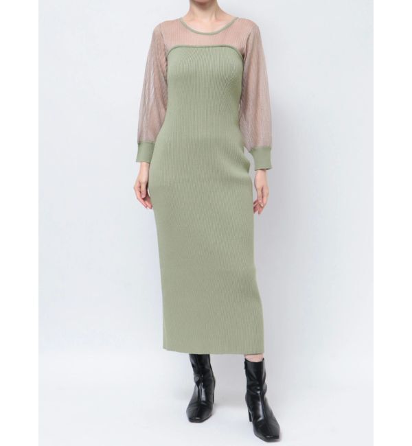 LAGUNAMOON「ドッキングベアニットワンピース」|ワンピース|