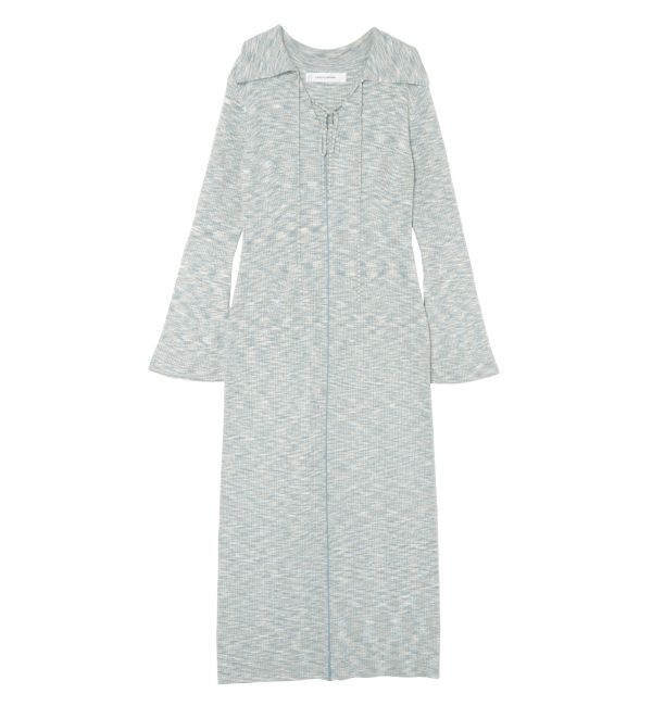 LAGUNAMOON「リボンカラーネックニットワンピース」|ワンピース|