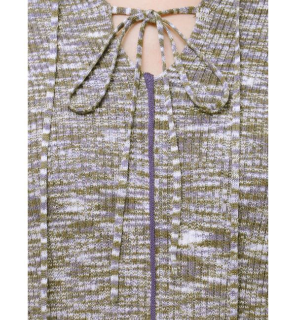 LAGUNAMOON「リボンカラーネックニットワンピース」|ワンピース|