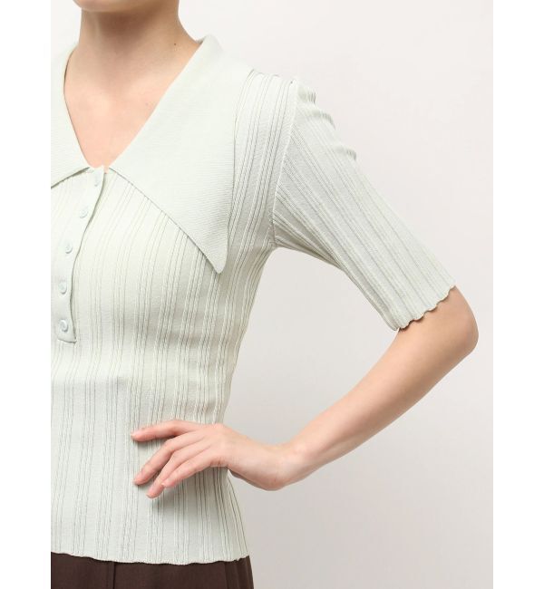 LAGUNAMOON「【機能性アイテム】ウォッシャブルビックカラーニットプルオーバー」|ニット・セーター|