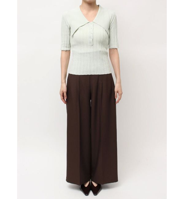 LAGUNAMOON「【機能性アイテム】ウォッシャブルビックカラーニットプルオーバー」|ニット・セーター|