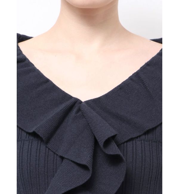 LAGUNAMOON「ラッフルフリルニットプルオーバー」|ニット・セーター|