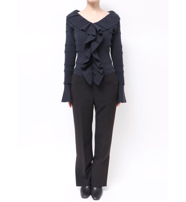 LAGUNAMOON「ラッフルフリルニットプルオーバー」|ニット・セーター|