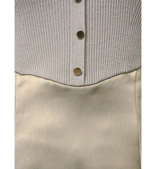 LAGUNAMOON「ボタンニットドッキングナローワンピース」|ワンピース|