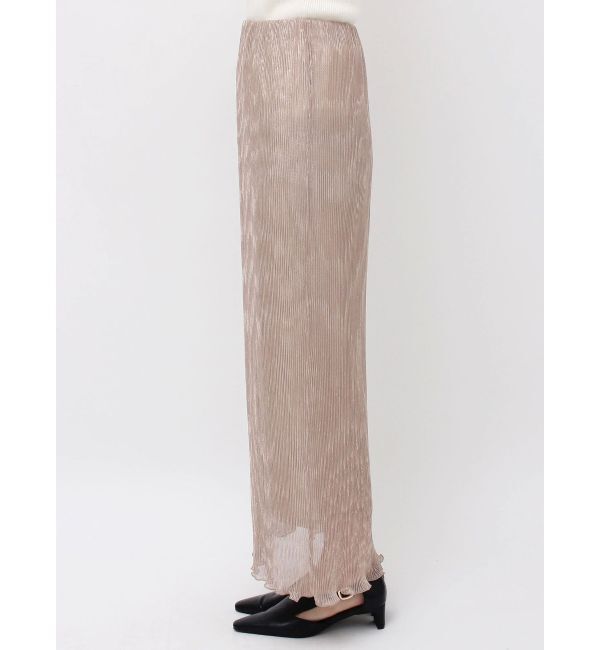 LAGUNAMOON「シアーラメプリーツIラインスカート」|スカート|
