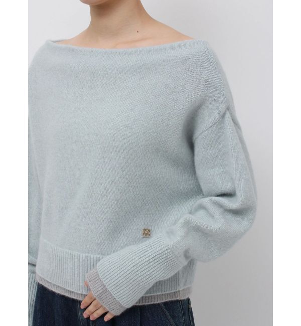 LAGUNAMOON「フォックスブレンドオフショルニットプルオーバー」|ニット・セーター|