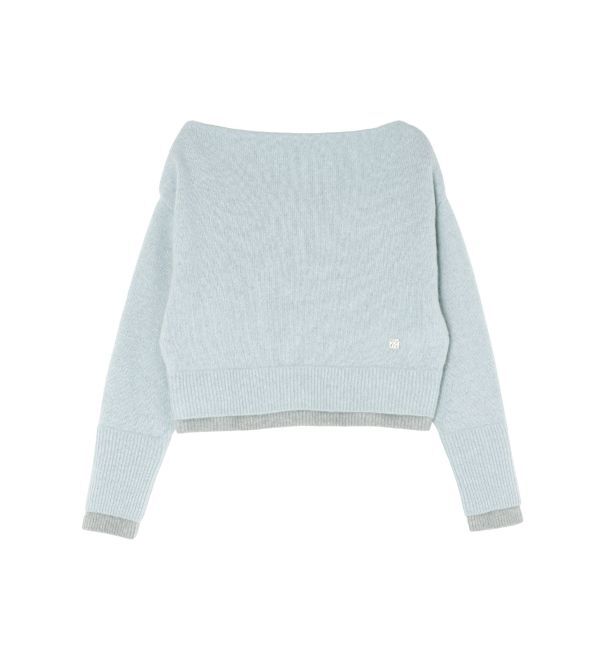 LAGUNAMOON「フォックスブレンドオフショルニットプルオーバー」|ニット・セーター|