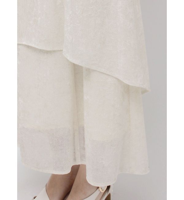 LAGUNAMOON「シアーベロアティアードスカート」|スカート|