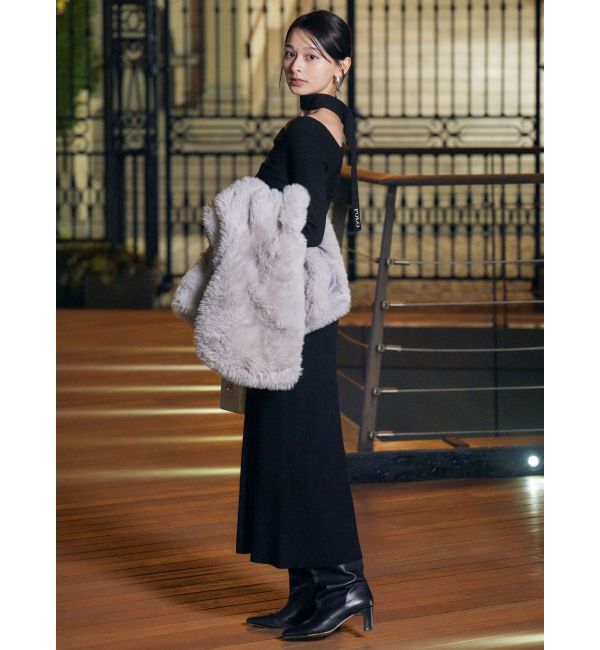 LAGUNAMOON「【POLO BCSコラボ】オフショルチョーカーニットワンピース」|ワンピース|