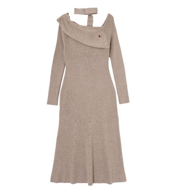 LAGUNAMOON「【POLO BCSコラボ】オフショルチョーカーニットワンピース」|ワンピース|