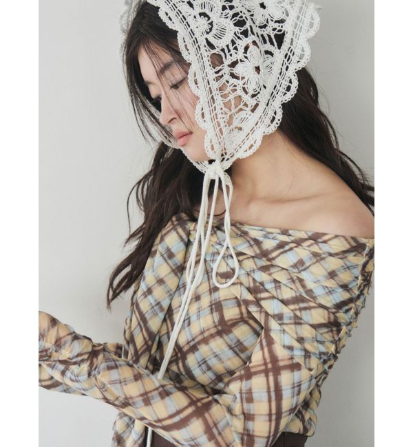 LAGUNAMOON「オフショルチュールタイブラウス」|Tシャツ・カットソー|