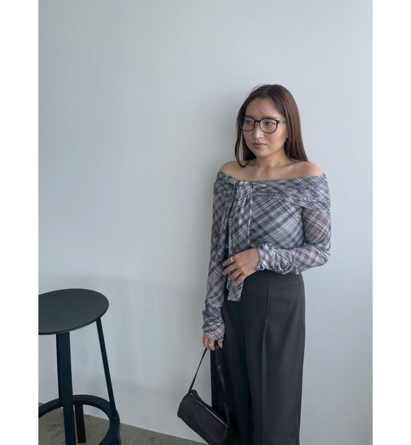 LAGUNAMOON「オフショルチュールタイブラウス」|Tシャツ・カットソー|