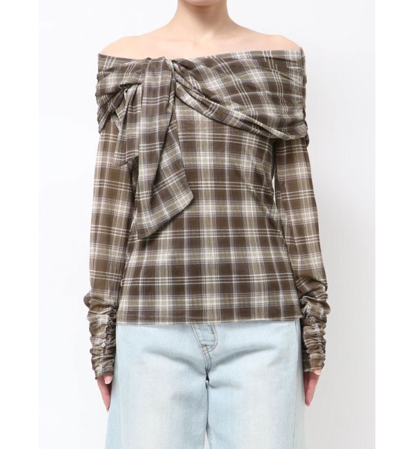 LAGUNAMOON「オフショルチュールタイブラウス」|Tシャツ・カットソー|