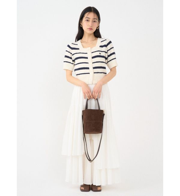 LAGUNAMOON「アシメティアードコットンスカート」|スカート|