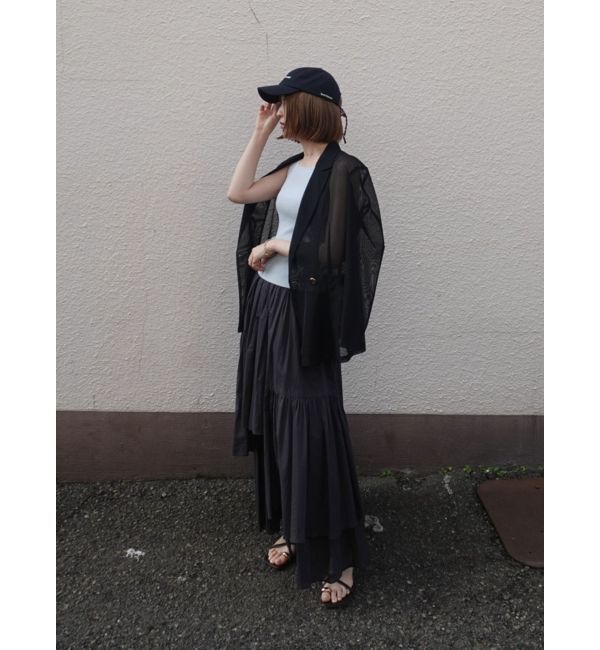 LAGUNAMOON「アシメティアードコットンスカート」|スカート|