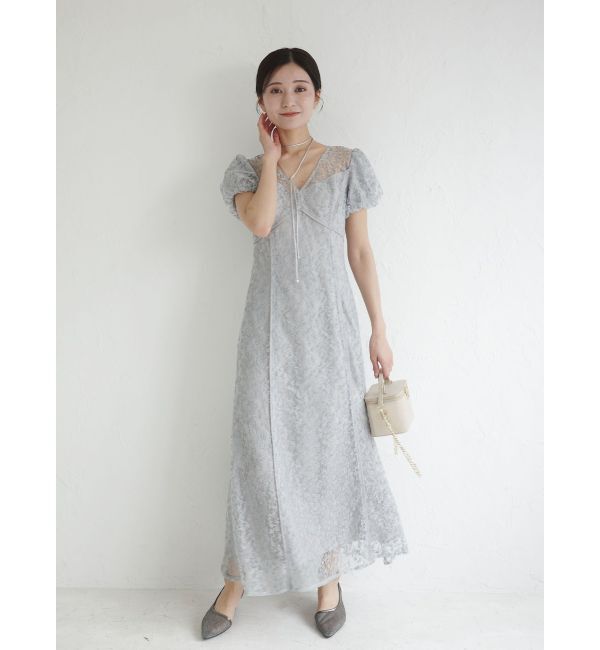 LAGUNAMOON「LADYスモールフラワーレースワンピース」|ドレス|