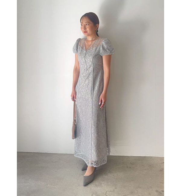 LAGUNAMOON「LADYスモールフラワーレースワンピース」|ドレス|