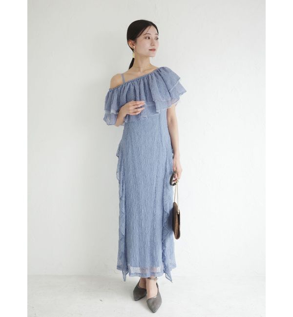 LAGUNAMOON「LADYレースフリルデザインボレロキャミワンピース」|ドレス|