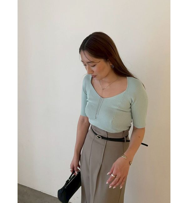 LAGUNAMOON「【UVカット】ラリエットニットプルオーバー」|ニット・セーター|