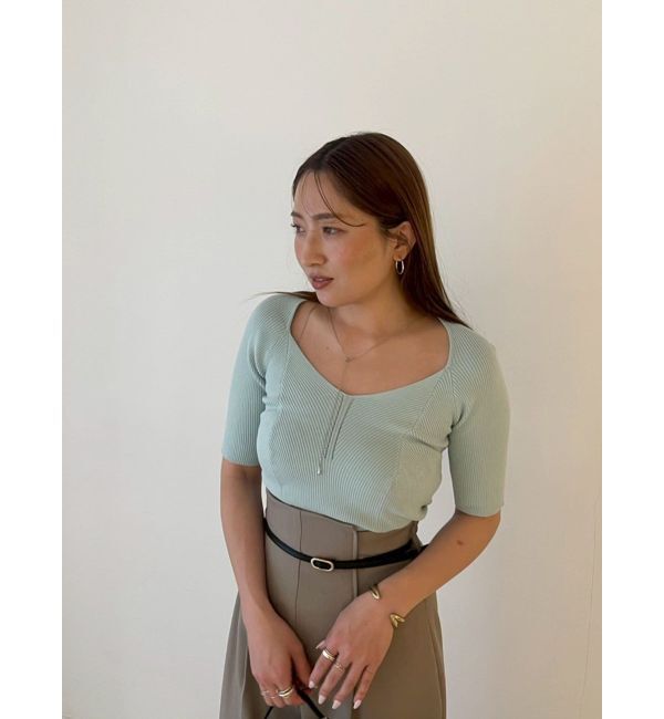 LAGUNAMOON「【UVカット】ラリエットニットプルオーバー」|ニット・セーター|