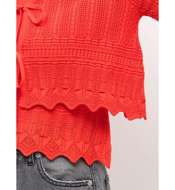 LAGUNAMOON「スカラップヘムレースニットアンサンブル」|ニット・セーター|