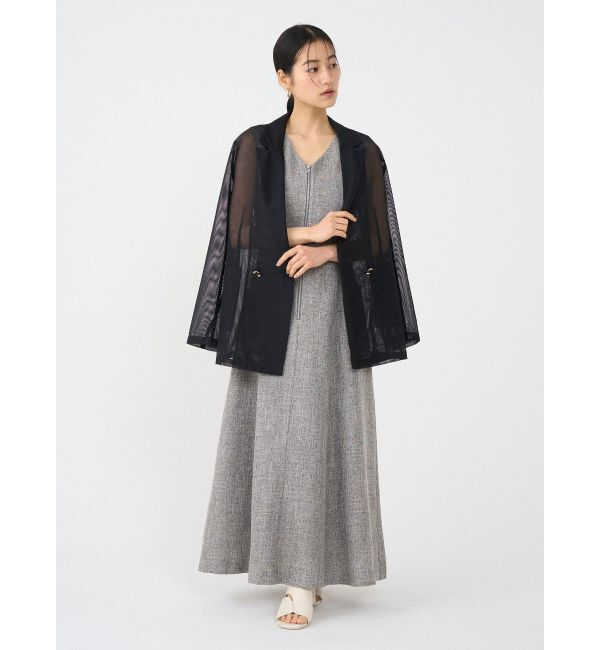 LAGUNAMOON「フロントZIPミックスカラーワンピース」|ワンピース|