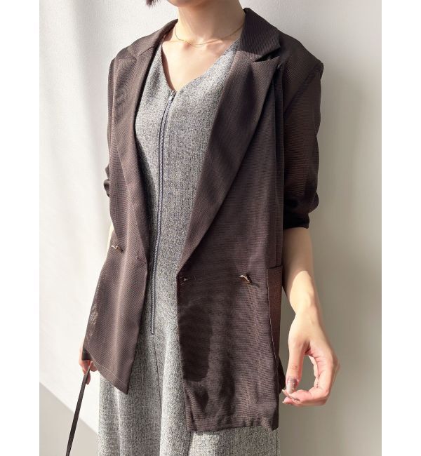 LAGUNAMOON「フロントZIPミックスカラーワンピース」|ワンピース|