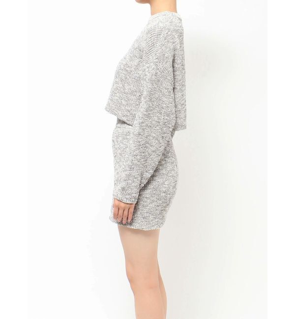 EVRIS「メランジニットセットアップ」|ワンピース|