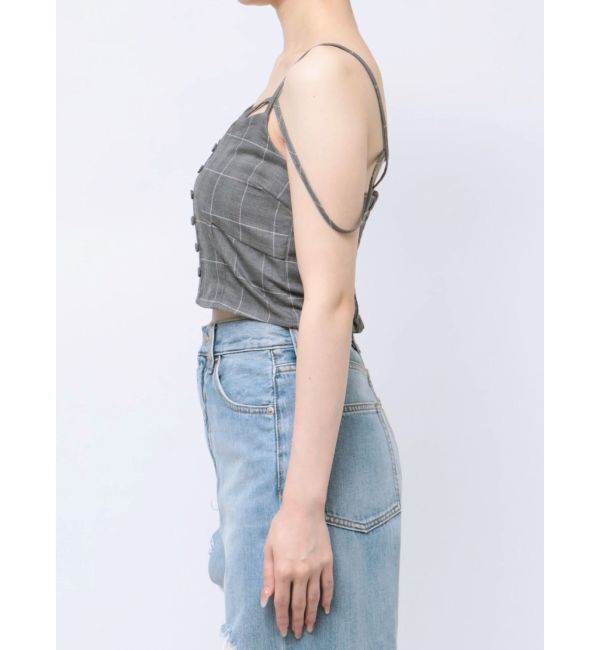 EVRIS「ストラップチェックキャミソール」|キャミソール|