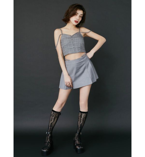 EVRIS「ストラップチェックキャミソール」|キャミソール|