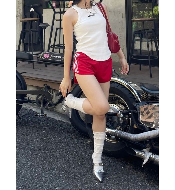 EVRIS「クラッシュデザイン刺繍タンクトップ」|タンクトップ|