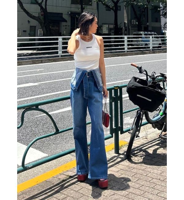 EVRIS「クラッシュデザイン刺繍タンクトップ」|タンクトップ|