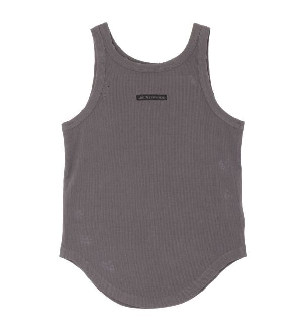 EVRIS「クラッシュデザイン刺繍タンクトップ」|タンクトップ|