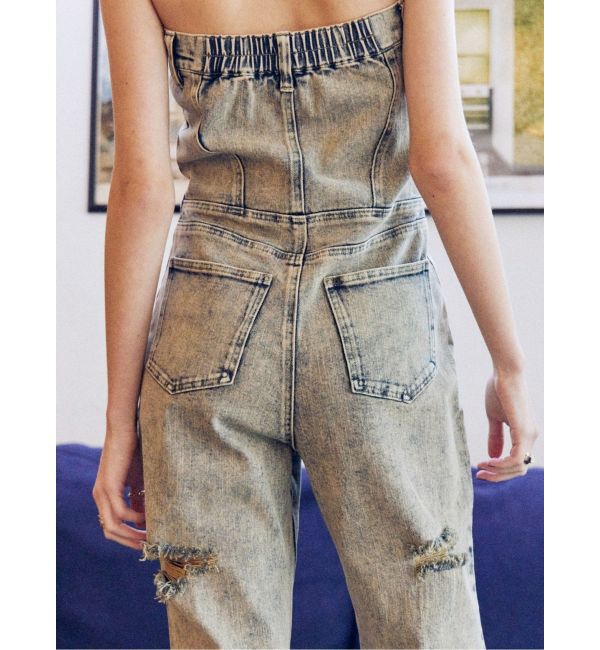 EVRIS「デニムベアロンパース」|オールインワン|