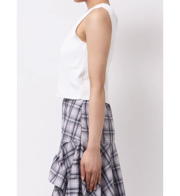 EVRIS「ハートカッティングニットトップス」|タンクトップ|