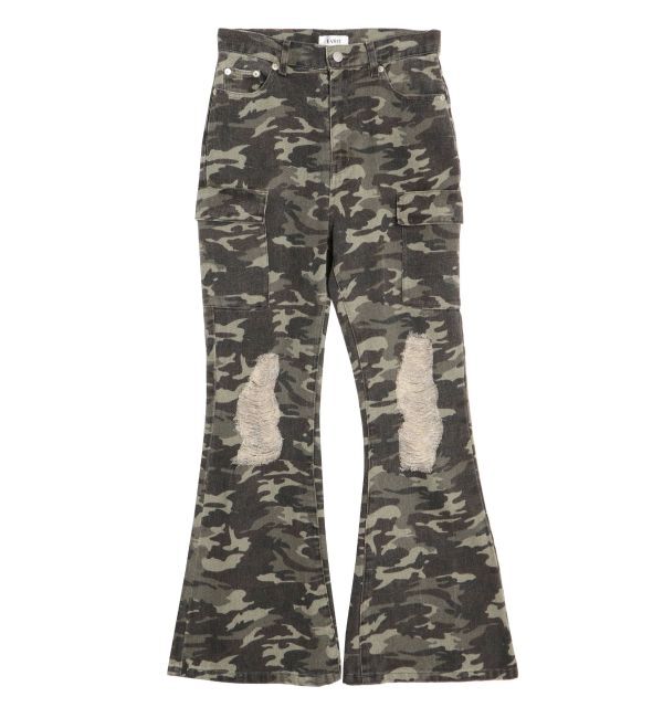 EVRIS「ダメージフレアパンツ」|その他|