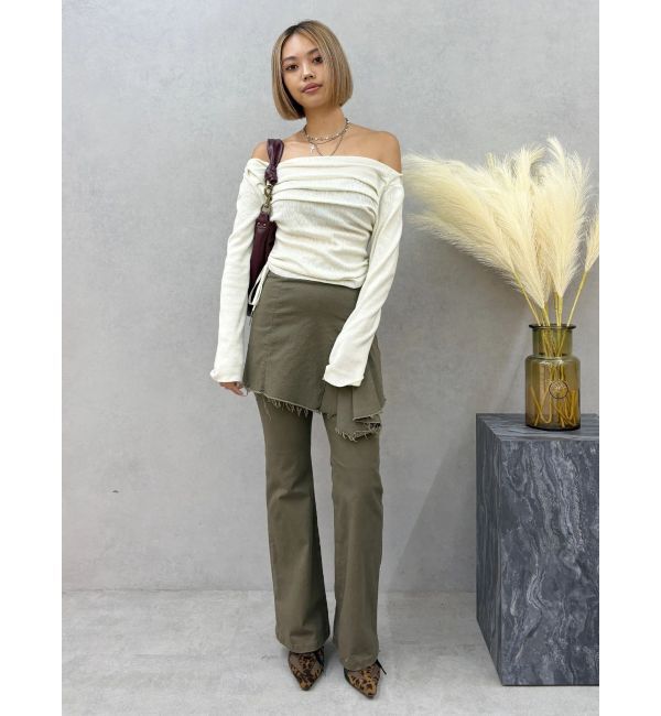 EVRIS「レイヤードフレアパンツ」|その他|