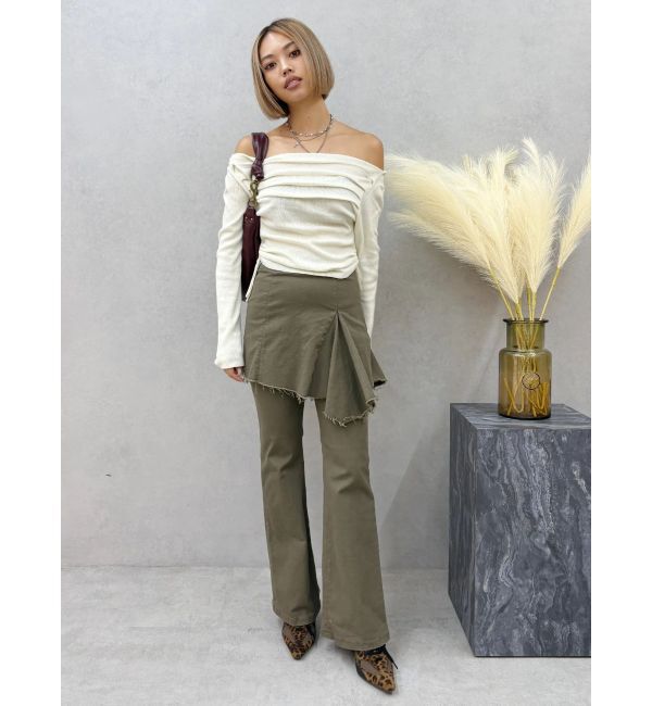 EVRIS「レイヤードフレアパンツ」|その他|