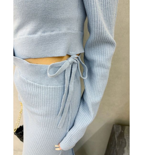 EVRIS「カッティングロングニットワンピース」|ワンピース|