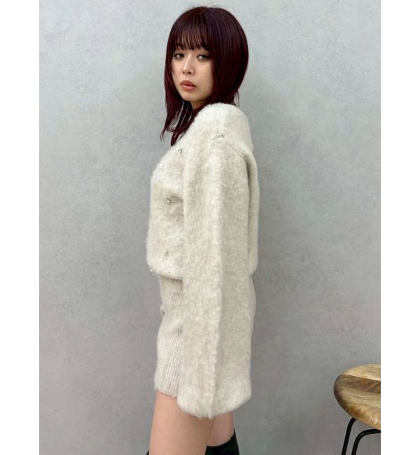 EVRIS「bijouシャギーニットロンパース」|オールインワン|