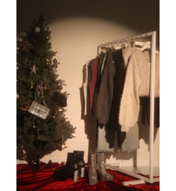 EVRIS「bijouシャギーニットロンパース」|オールインワン|