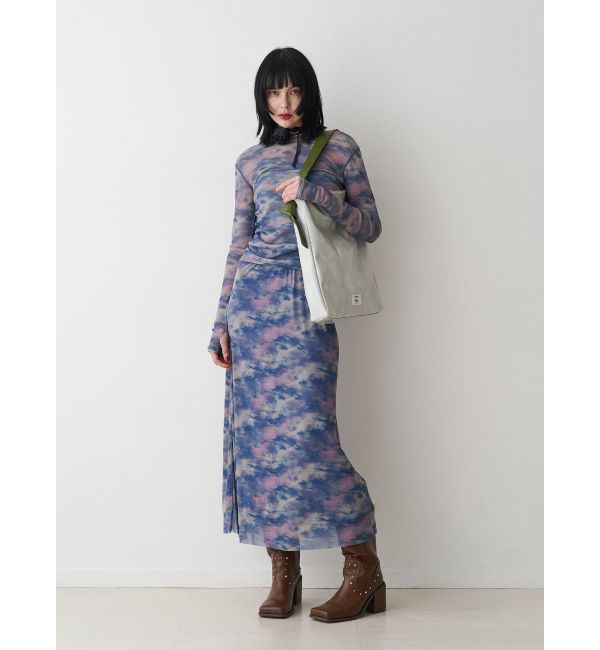 jouetie「ニュアンスパターンシアースカート」|スカート|