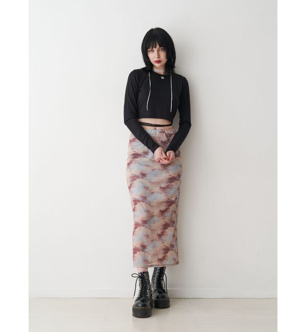 jouetie「ニュアンスパターンシアースカート」|スカート|