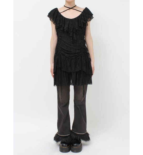 jouetie「フリルレースギャザーワンピース」|ワンピース|