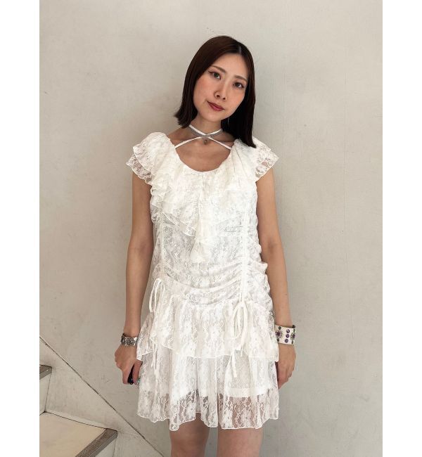 jouetie「フリルレースギャザーワンピース」|ワンピース|