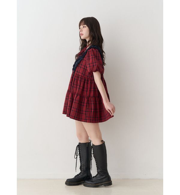 jouetie「ビッグカラーフレアミニワンピース」|ワンピース|