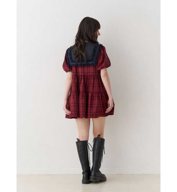 jouetie「ビッグカラーフレアミニワンピース」|ワンピース|