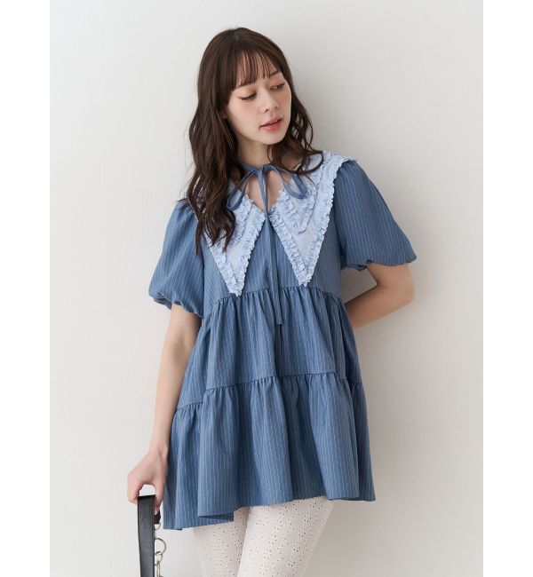 jouetie「ビッグカラーフレアミニワンピース」|ワンピース|