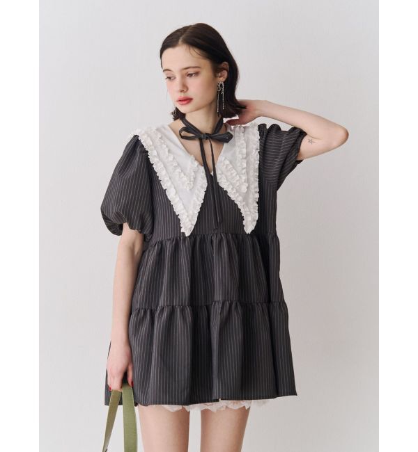 jouetie「ビッグカラーフレアミニワンピース」|ワンピース|